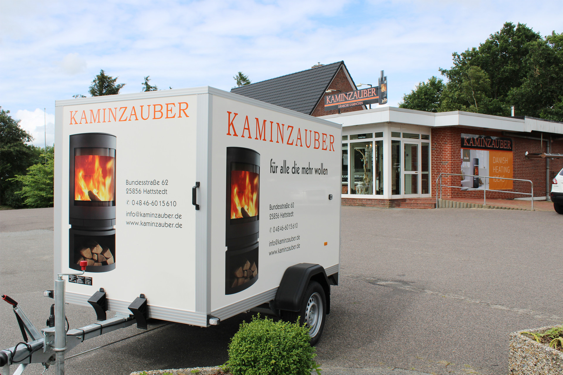 Kaminzauber in Hattstedt eigenem Parkplatz